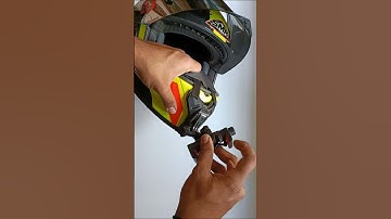 Helmet Phone Mount Installation + Sample Footage #shorts