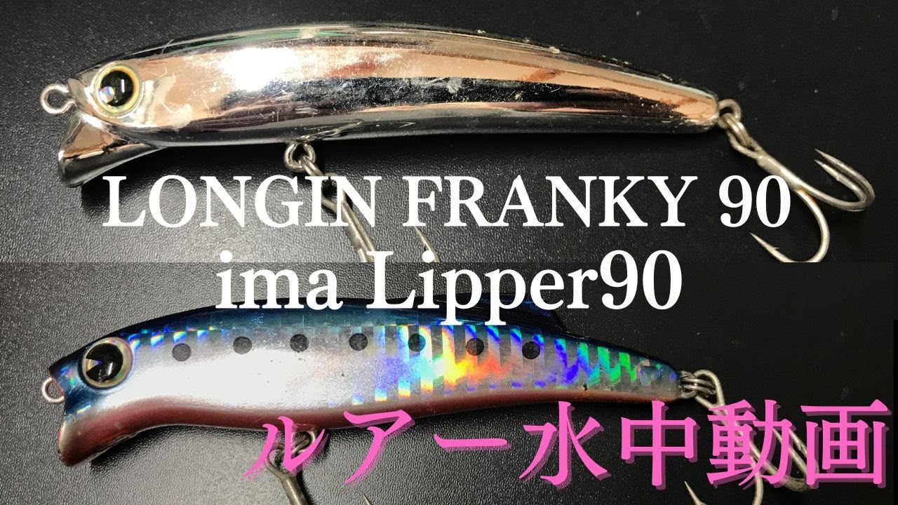 フランキー：ロンジン】水中映像 「LONGIN FRANKY 90」 ルアー水中動画 ...