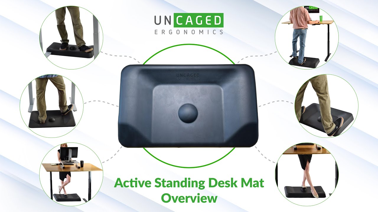 Active Standing Desk Mat – Not-Flat Anti Fatigue Mat with massage ball  Large anti-fatigue mat must have office desk accessories ergonomic anti  fatigue