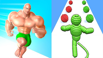 Muscle Rush VS Rope Man Run - All Levels Gameplay Android,ios (Part 9)