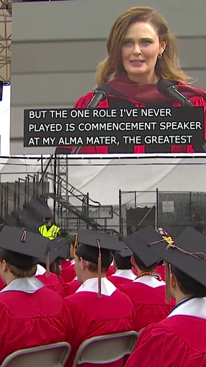 Emily Deschanel Delivers Boston University’s 2025 Commencement Speech #classof2025 #college #actor