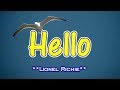 Hello - Lionel Richie (KARAOKE VERSION)