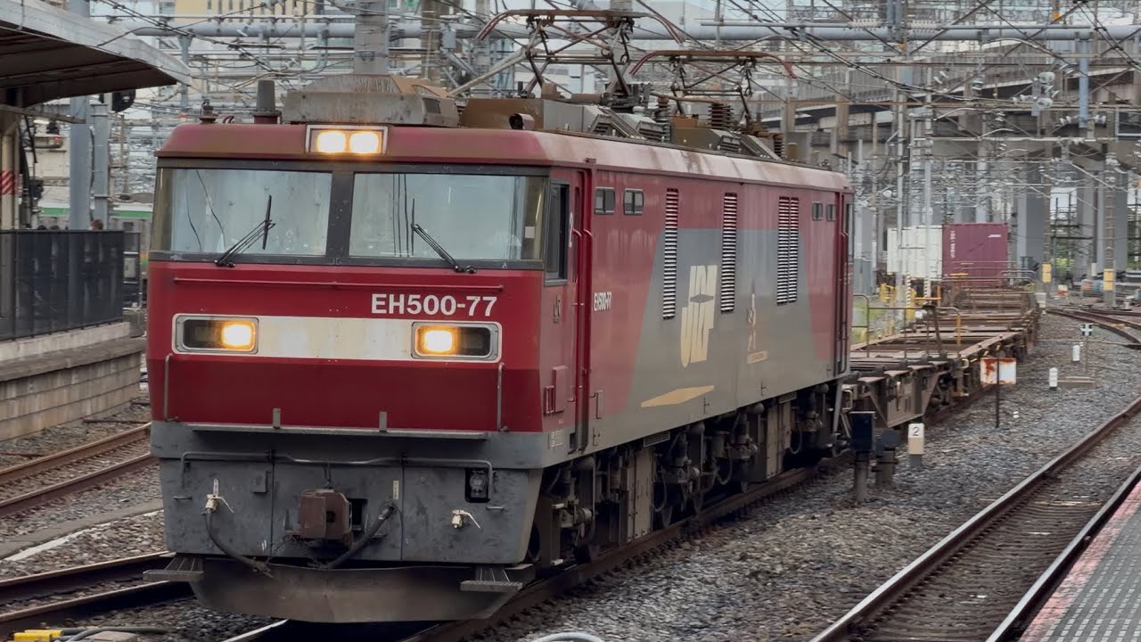 コキ20両なのにコンテナ4個だけ！？】4067レ 仙貨A125仕業 EH500-77