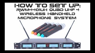 How To Set Up Your Rockville Rwm4401Uh 4-Channel Wireless Uhf Microphone System Full Walkthrough