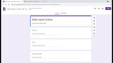Cách điểm danh Online trên Meet bằng Google Biểu mẫu