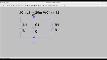 LTSpice - Simulating RLC circuits with Initial Conditions | AC Analysis on LT-Spice Series | DrKay