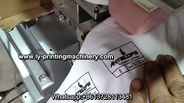 T shirt garment  label tagless  pad printer