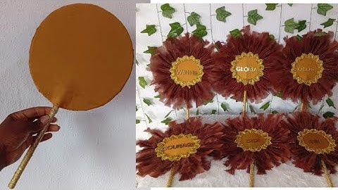 HOW TO MAKE ASOEBI HANDFAN BASE - BEGINNERS FRIENDLY HANDFAN TUTORIAL