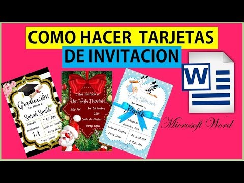 Video: Cómo Hacer Una Invitación