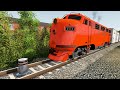 Trains vs End Stop, Speed Bumps, Truck, Car – BeamNG.Drive | BeamNG Nation #12
