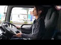 【女性ドライバーさんに同行第2弾！！】10t 手積み手降ろし（荷物を映せないため積み下ろしのシーンはカットしてます）