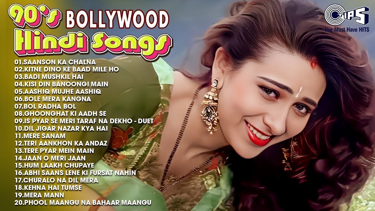 90’S Bollywood Old Hindi Songs💘Old Hindi Love Song💘 Udit Narayan, Alka ...