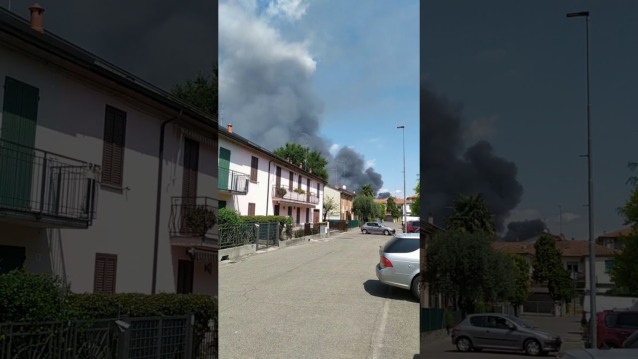 Super incendio a Faenza