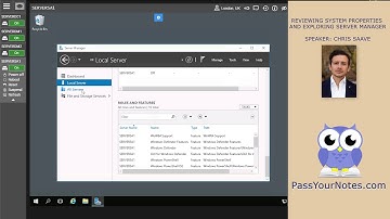 Chapter 1 | Activity 1-2 - Reviewing System Properties and Exploring Server Manager