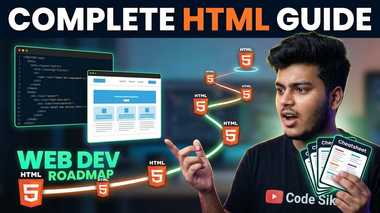 Complete HTML Cheatsheet for Beginners - YouTube