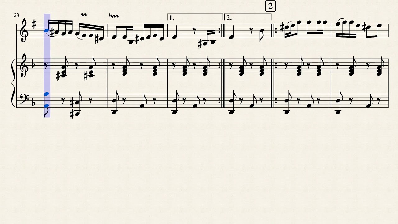 Hora lui Emil Croitor (Partitura Trompeta cu Pian)