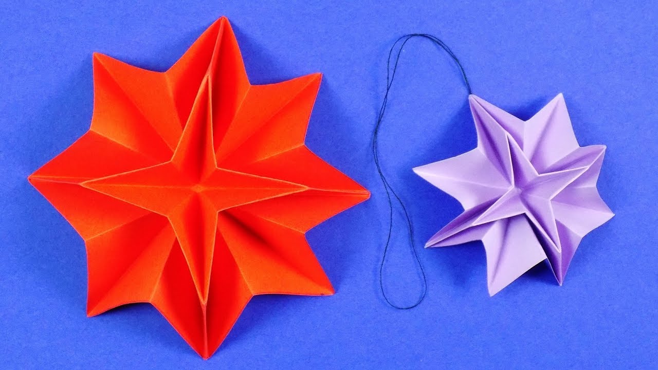 Новогодние декорации. Игрушка в технике модульного оригами «Снежные цветы»