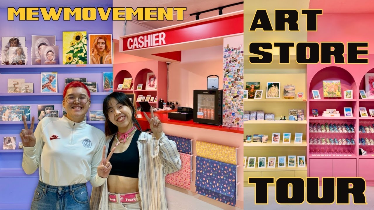 FULL MEWMOVEMENT ART STORE TOUR! Introducing Our Art Shop, Detailed