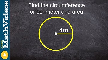 Finding the circumference and  area of a circle
