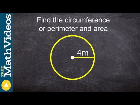 Finding the circumference and  area of a circle