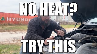 Flushing out a restricted heater core 