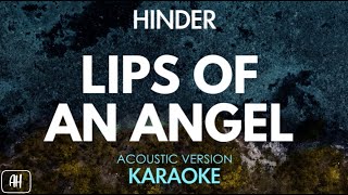 Hinder - Lips Of An Angel (Karaoke\/Acoustic Version)