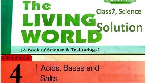 4. Acid ,Bases, and Salt | Solution | Class7 | Science | DAV