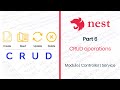NestJS CRUD Tutorial 2025 (Part 6) - CRUD operations : Module, Controller, Service
