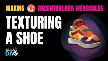 How to make Decentraland Wearables / How to Texture a Shoe / Tutorial 5