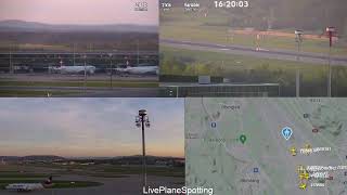 [13 april] #Liveplanespotting at Zürich Airport! Runway \& Gate Views with ATC and Facts!