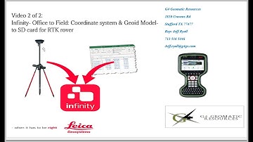 Video 2 of 2: Leica CS20 how to load Geoidal model and Coordinate System for RTK (rev 2)