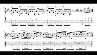 Video thumbnail of "Time / Mateus Asato Transcription Tab & Sheet Music"