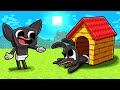 Cartoon Dog Builds...a DOG HOUSE! (Minecraft)