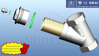 3D Showcase: Y-Type Threaded Strainer | Assembly Overview | ZG Valve
