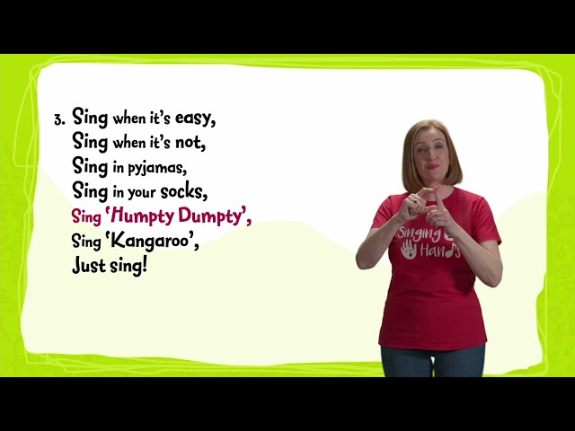 Just Sing - Makaton Signing With Singing Hands and Out of the Ark Music class=