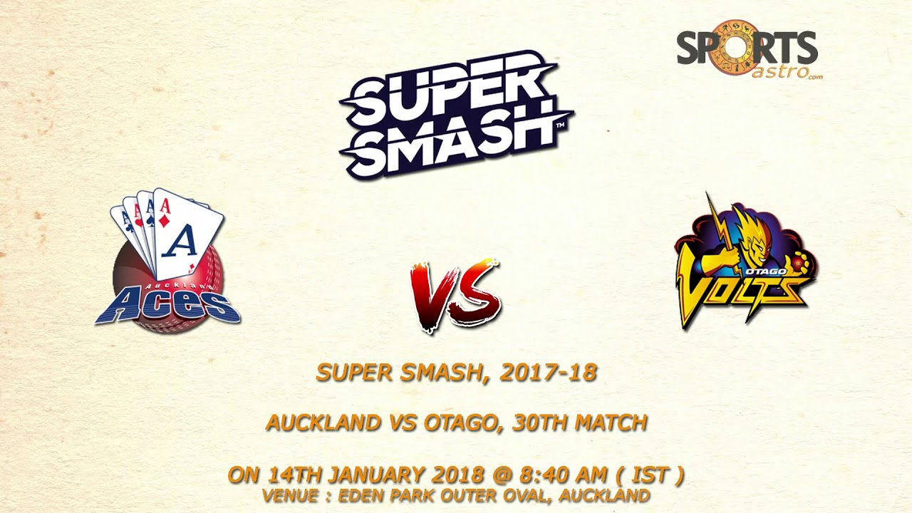 Super Smash, 2017-18 Auckland vs Otago, 30th Match Prediction by Sportsastro.com