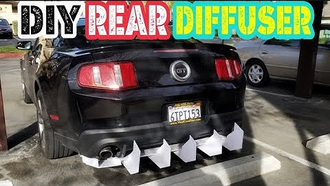 DIY Rear Diffuser On 2012 (Part 1)