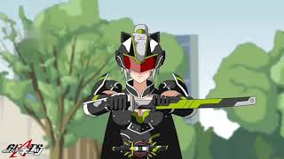 ANIME:KAMEN RIDER TYCOON BUJIN SWORD FEMALE VERSION HENSHIN SCENE(FANMADE)!