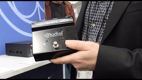 Radial HotShot 48V Microphone Switcher @ NAMM 2020 w/ Music City Canada - Condenser Mic Switch Pedal