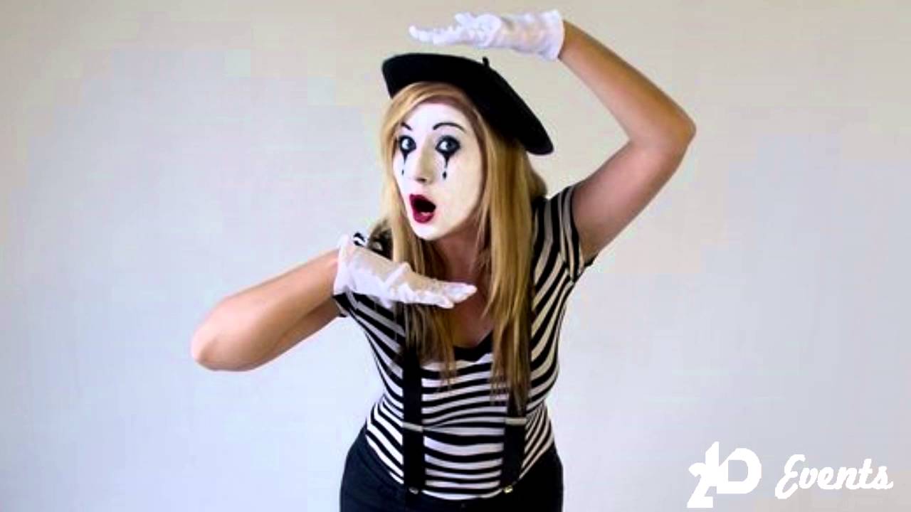 female mime in the uae youtube