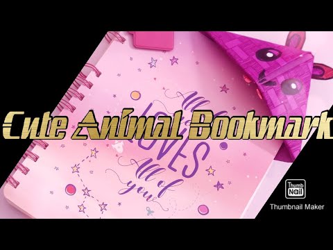Cute Animal Bookmark - YouTube
