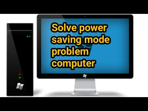 Solve power saving mode problem in computer by Srivadhan tech