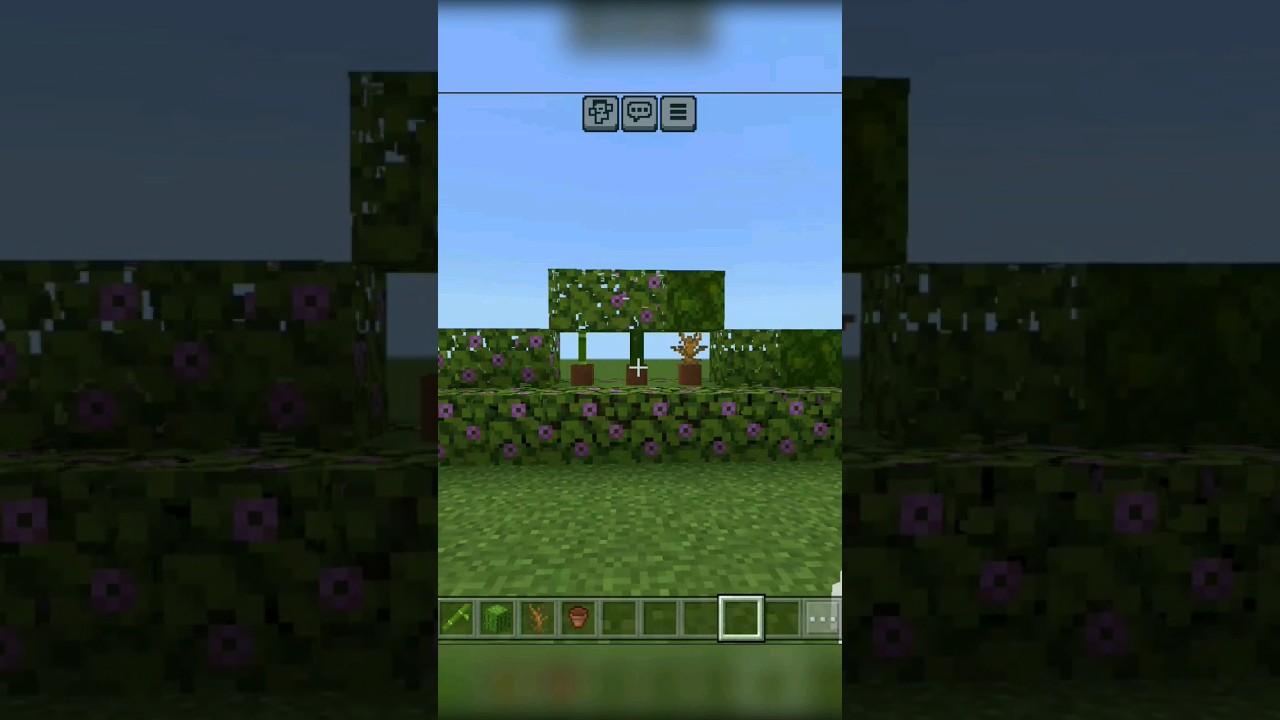 BEAUTIFUL Flower Pots 🤩 #shorts #minecraft #minecraftshorts