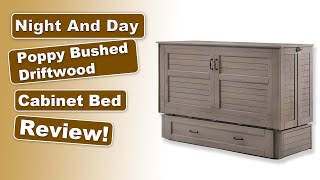 Cabinet Murphy Bed Review - Night and Day Poppy Queen Brushed Driftwood