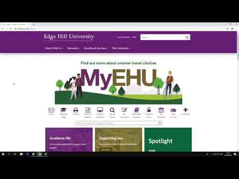 EHU Students - Logging In