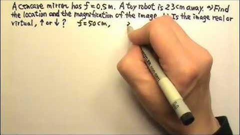 AP Physics 2: Optics 15: Concave Mirror with Object within Focal Length
