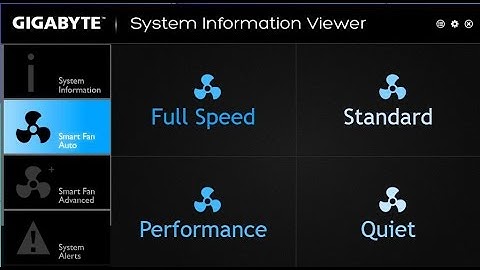 SYSTEM INFORMATION VIEWER GIGABYTE "FAN CONTROLER"