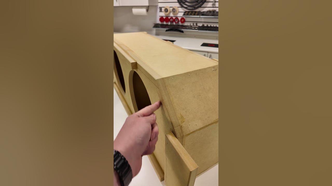 Sloppy subwoofer box cuts can actually be perfect?