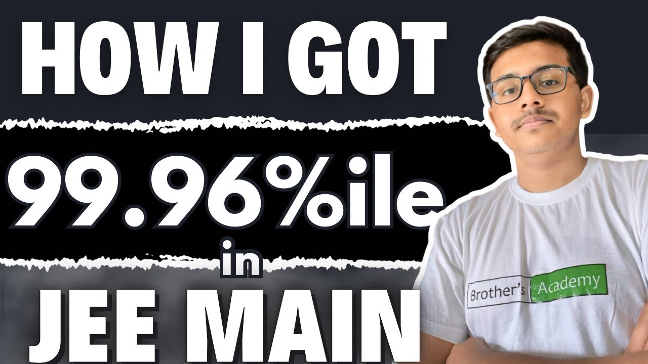 HOW TO GET 99 PERCENTILE IN JEE MAIN 2024 | SREYASH BROTHERS ACADEMY ...