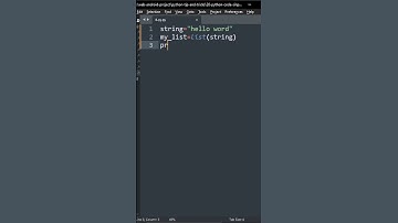 #8 How to convert string  to list | python tip and tricks #short